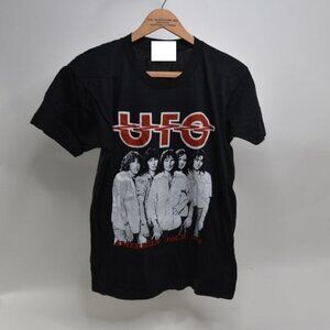 Friggin' Fantastic Retro 1980 UFO English Rock Band American Tour T-Shirt